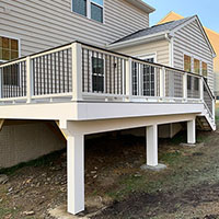 Trex Deck with White Fascia